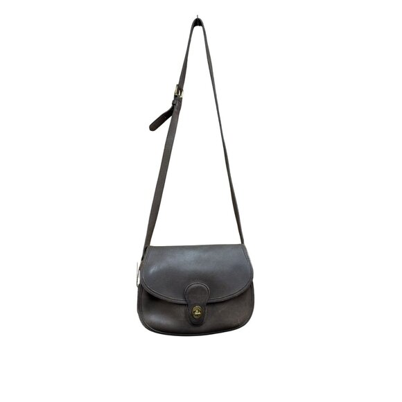 Vintage Coach 9954 Prairie Bag in Brown Leather Crossbody Purse - Picture 2 of 16